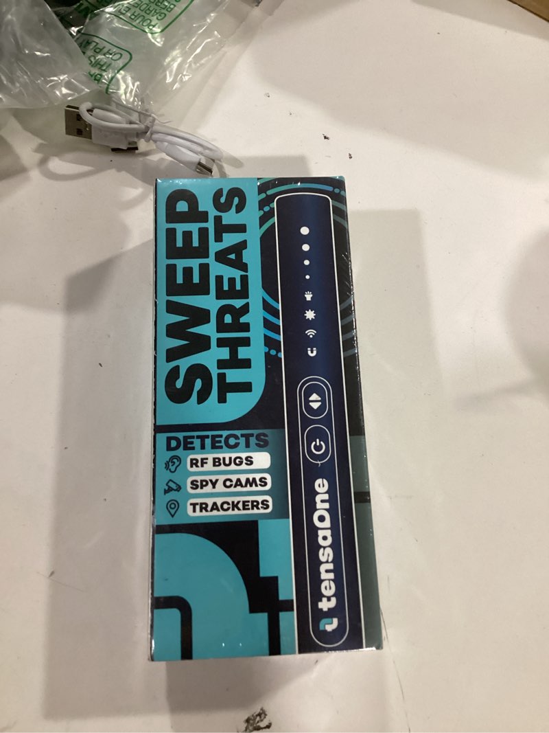 Condition photo showing New/Like New for TensaOne Hidden Camera Detectors – Mini Security Device for Audio Video Wireless Threats, Hotel Safety, Home Privacy and GPS Tracker Detection, Pen RF Spy Cam Voice Recorder Bug Finder for Travelers Black/Black