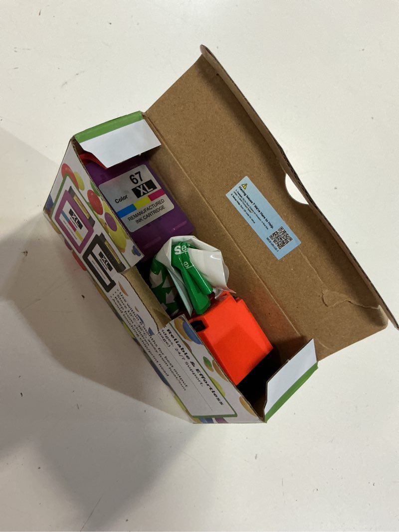 Condition photo showing As Is for 67xl ink cartridges black/color combo pack replacement for hp ink 67 67xl hp printer ink high yield works with deskjet 2755e 2855e 2700 2800e 2700e 4255e 4155e envy 6055e 6000 6455e 6400 (2-pack)