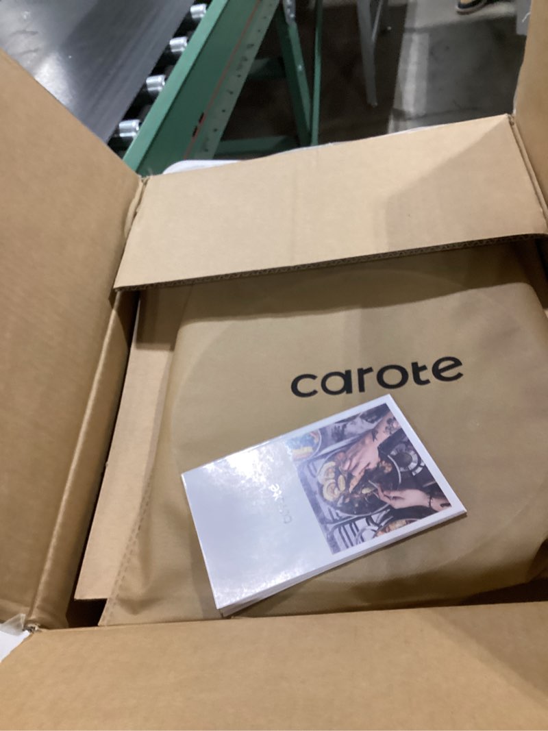 Condition photo showing Good Condition for CAROTE 10" Tri-Ply Stainless Steel Deep Frying Pan with Lid, Non-Toxic Saute Pan, Oven Safe, Induction, Ceramic and Gas Cooktops Compatible, Sliver Sliver 10"+Lid