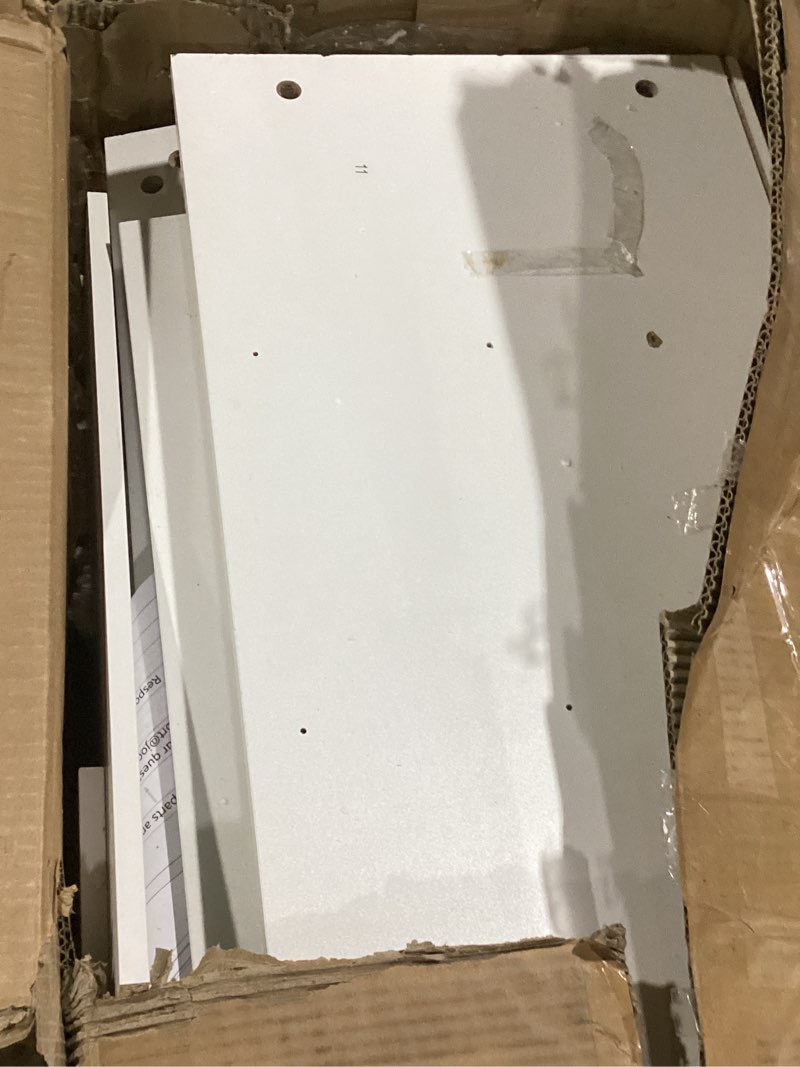 Condition photo showing Good Condition for (possibly incomplete)jocoevol farmhouse white 6 drawer dresser for bedroom, chest of drawers - large double dressers tv stand with deep drawers dressers for hallway, entryway - white