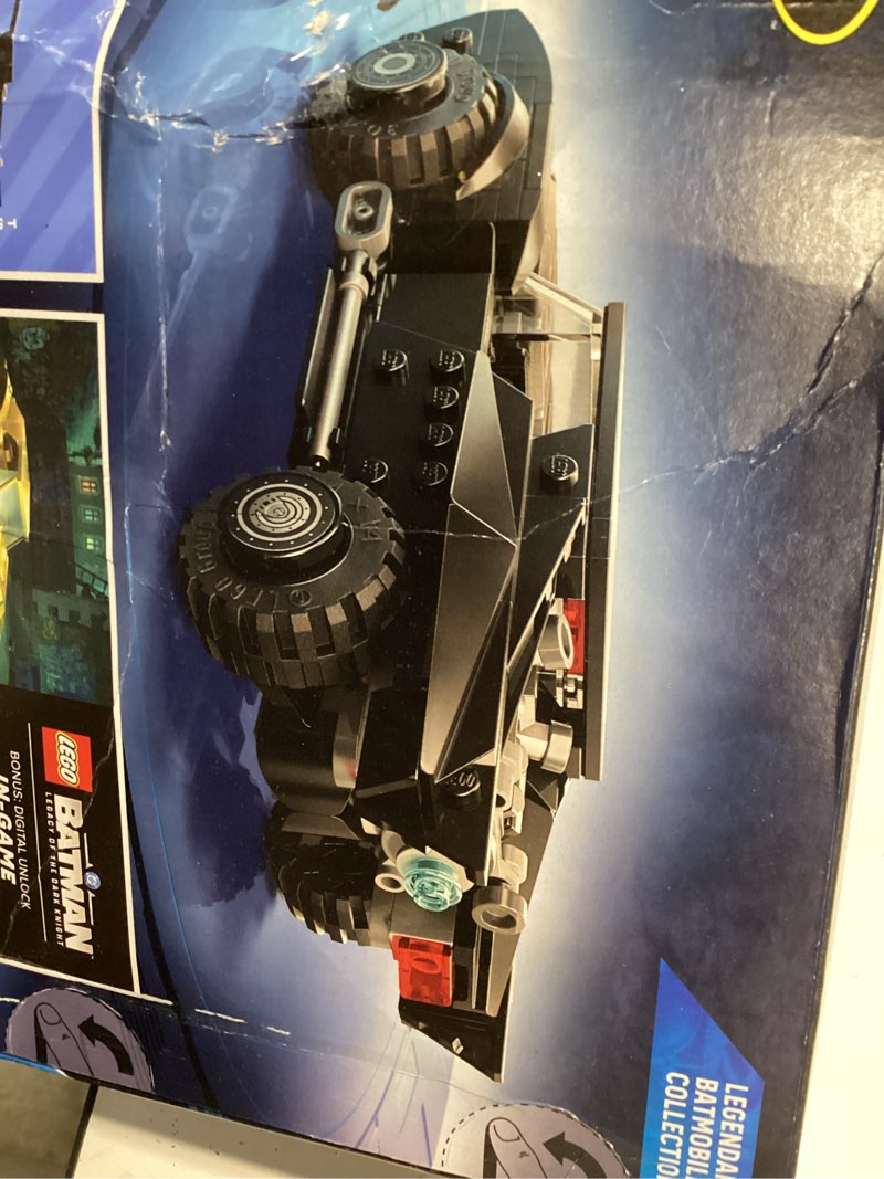 lego dc batman: the batman batmobile building toy for kids - building blocks w/batman minifigure & g