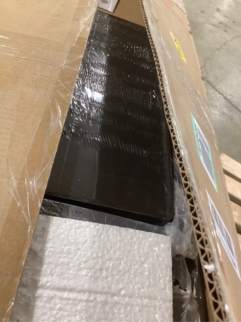 Condition photo showing Good Condition for WLIVE Black Dresser for Bedroom, TV Stand for Bedroom for 50, 55 inch TV with Charging Station and LED Lights, Fabric Chest of Drawers with Open Shelves, 8 Drawer Dressers for Living Room, Closet Charcoal Black Wood Grain