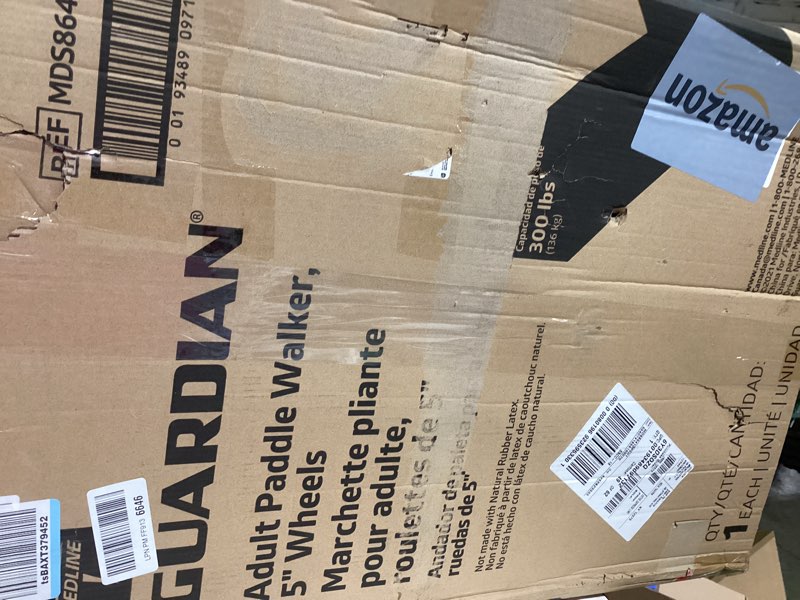 Condition photo showing Good Condition for Medline Folding Paddle Walker – Comfortable, Maneuverable, for Injury, Moderate Weight Support Suited for Adults & Seniors