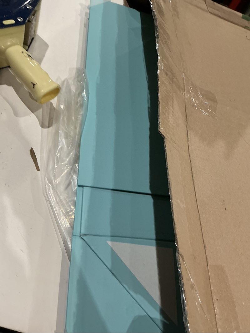 Condition photo showing Good Condition for boxskivra blue extra large gift box with lid 1 pack 19x16x6 inch large gift boxes with crinkle paper & card magnetic gift box with ribbon for wedding dress 19x16x6inch-blue-pack of 1