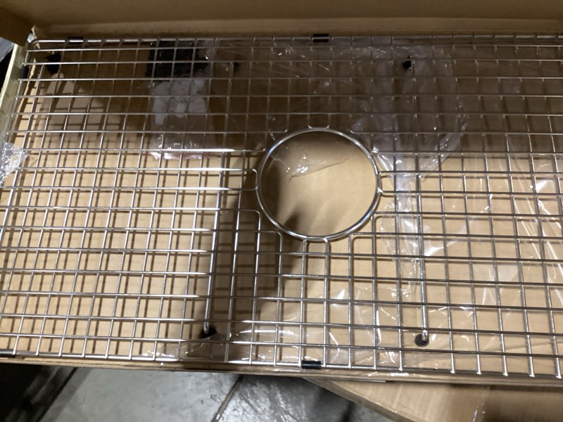 Condition photo showing Good Condition for Serene Valley Sink Bottom Grid 29-1/2" X 14-9/16", Rear Drain with Corner Radius 3/8", Sink Protector NDG3015R