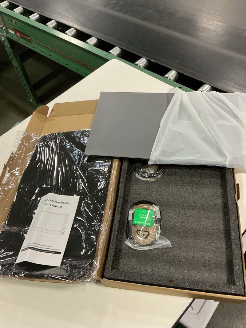 Condition photo showing Good Condition for Portable Monitor, 1080P FHD 100Hz IPS Screen, 125% sRGB HDMI USB-C External Monitor for Laptop PC, Travel Second Display with Kickstand Case (18.5)