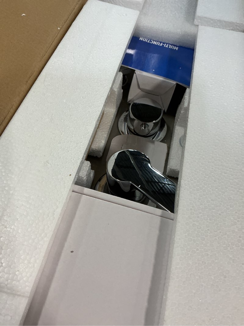 Condition photo showing Good Condition for rovate rainfall shower panel tower system with tub spout, 6 adjsutable body massage jets, flexible 5