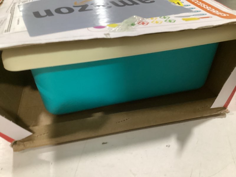 Condition photo showing Good Condition for CUTE STONE Play Kitchen Sink Toys with Upgraded Real Faucet, Play Cooking Stove, Cookware Pot and Pan,Play Food, Color Changing Dishes Accessories for Boys Girls Toddlers Blue