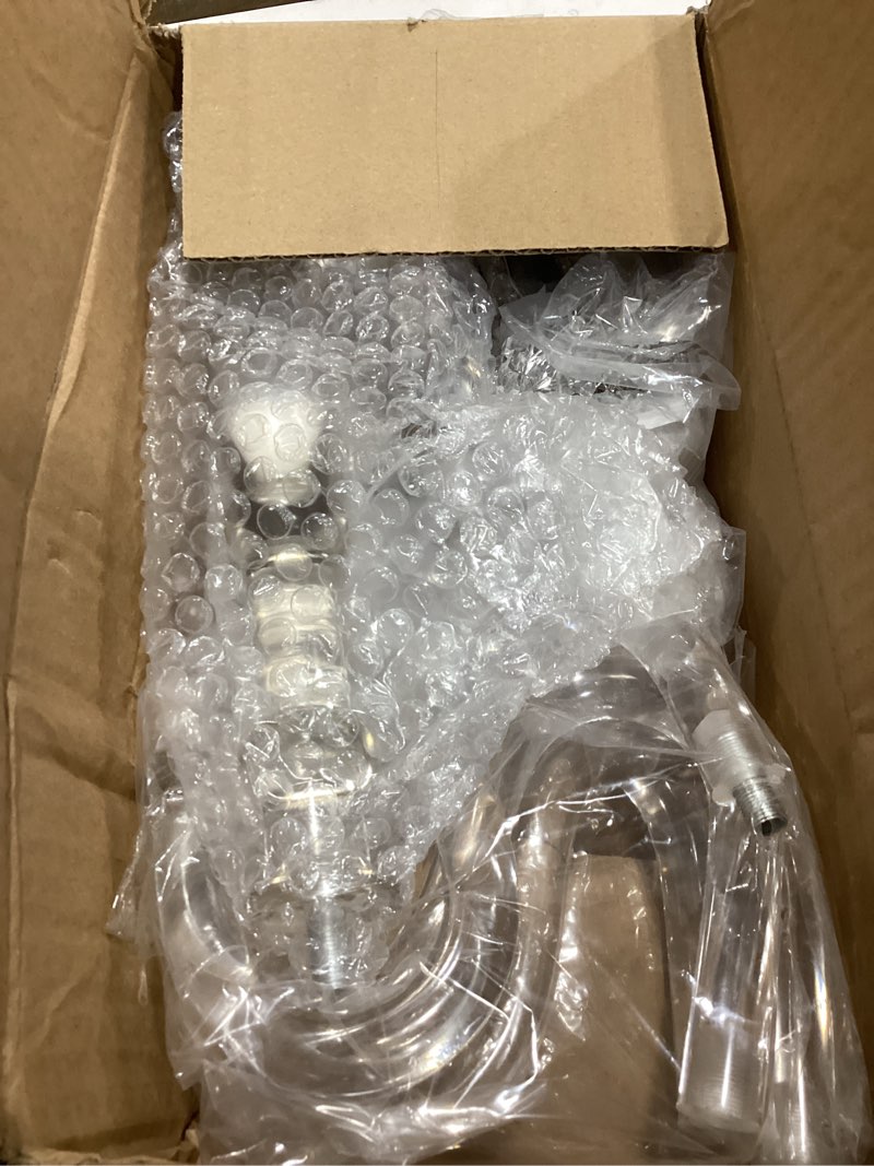 Condition photo showing Good Condition for acrylic candelabra centerpieces for tables, 18.5in tall 5 arm acrylic candle holder for taper led candles, clear candlestick holder for wedding chandelier centerpiece decor party event reception