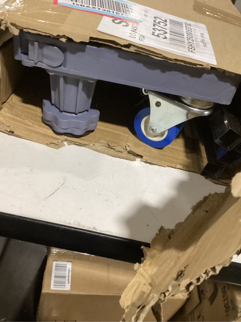 Condition photo showing Good Condition for Mobile Base With 4 Locking Wheels And 8 Strong Feet 28-35.4 Inches, Heavy Duty Furniture Dolly for Washer, Mini Refrigerator and Dryer, Adjustable Mini Fridge Stand Washing Machine Stand Pedestal 28-35.4inch