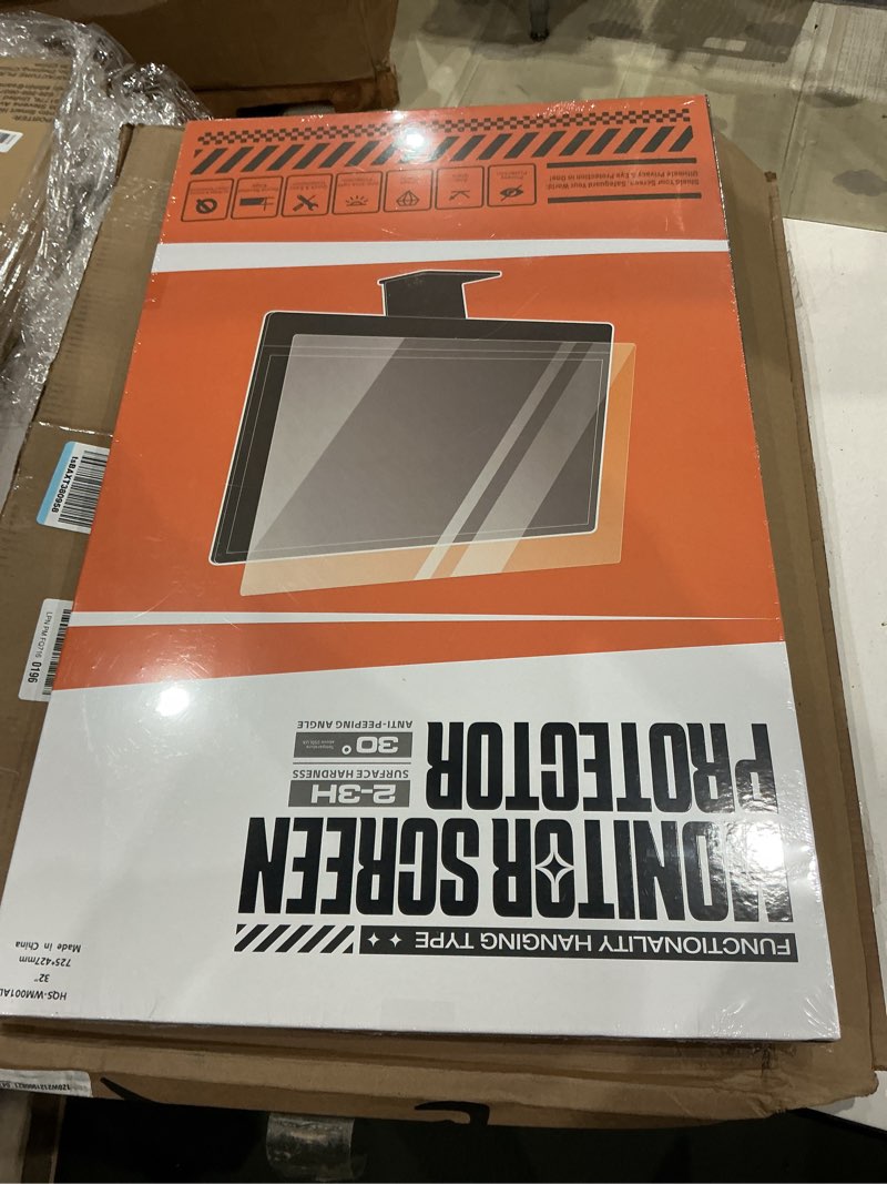 Condition photo showing Good Condition for magnetic privacy screen filter for 31.5-32 inch computer monitor 16:9 aspect ratio, hanging anti glare blue light shield eyes protection, removable blackout anti spy security protector 32'' privacy filter (16:9 aspect)