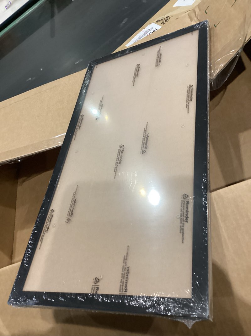 Condition photo showing New/Like New for hukonhep 9x18 black picture frames, photos frame with plexiglass, wall gallery photo frames, horizontal and vertical for wall mounting, home office decoration 9"x18"