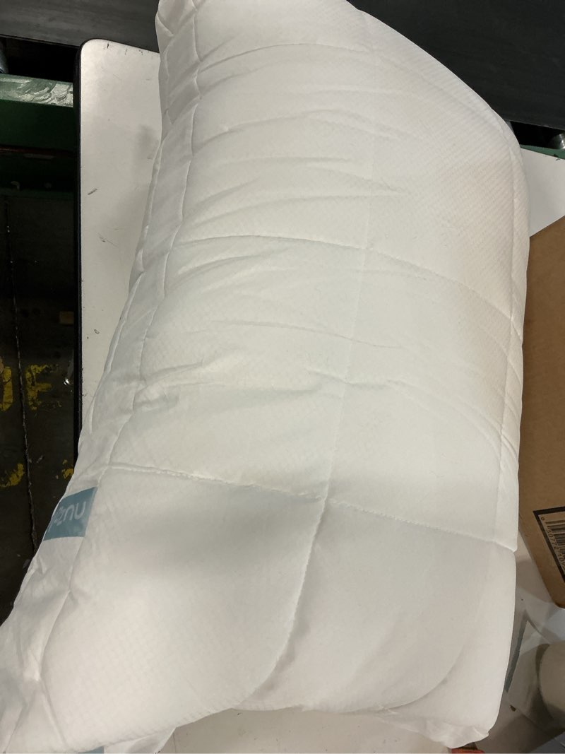 Condition photo showing As Is for nuzzle cooling adjustable pillow for side sleepers, luxury standard size bed pillow hotel collection - best adjust height soft firm pillow for back, stomach or side sleepers - home gifts
