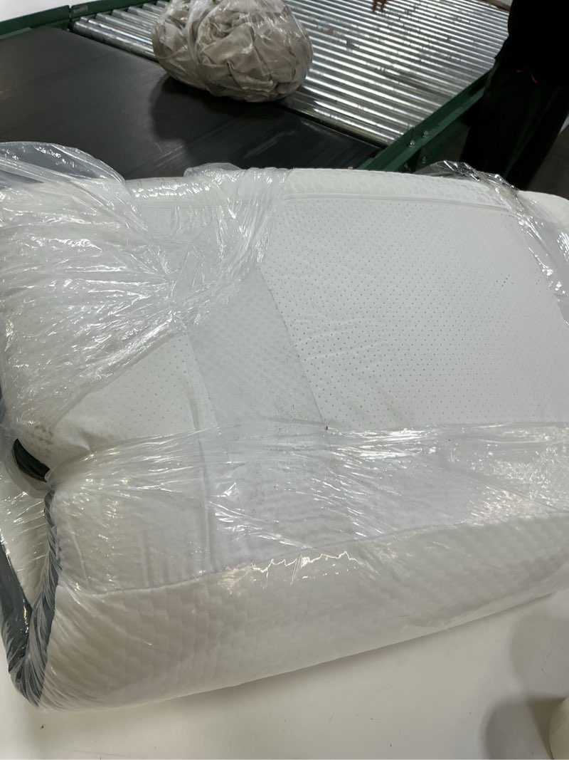 Condition photo showing As Is for ahpmeoa 3pcs wedge pillow set for after surgery, back pillow for bed sitting up, 10-in-1 foam wedge pillow for acid reflux & back pain relief, post surgery pillow for gerd & snoring, white white 3pcs