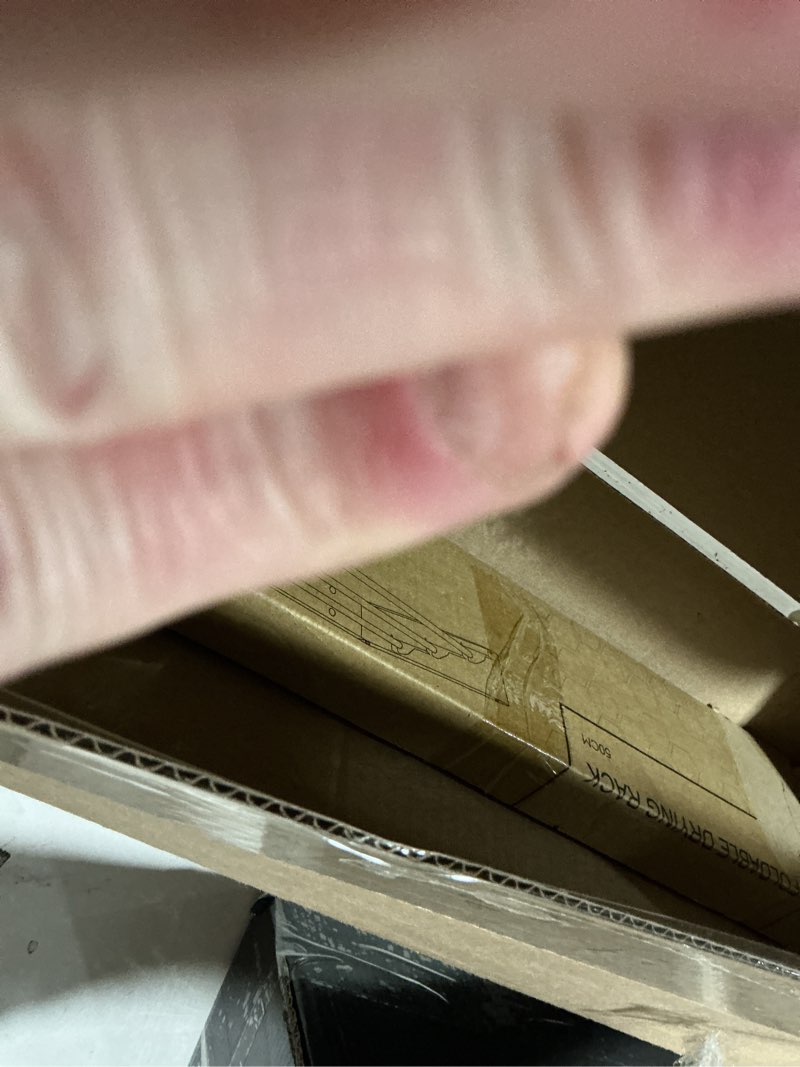 Condition photo showing Good Condition for Wall Mounted Drying Rack for Laundry 19.8'', Folding Drying Rack Clothing Wall Mount with 3 Rods, Space Saving for Indoor Outdoor Bathroom Balcony (White, 19.8'') White 19.8''?No Hook?