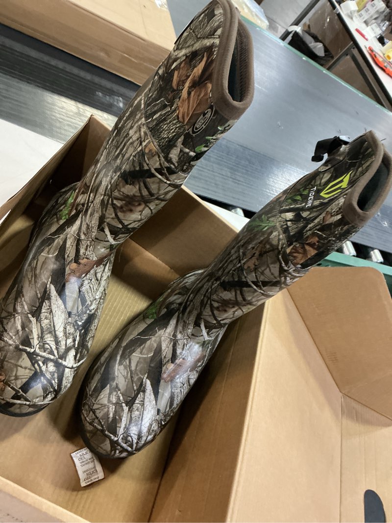 Condition photo showing Good Condition for TIDEWE Rubber Hunting Boots, Waterproof Insulated Next Camo G2 Warm Rubber Boots with 7mm Neoprene, Sturdy Outdoor Hunting Boots for Men (800g Insulated & Standard, Size 6-14) 9 800g Insulated