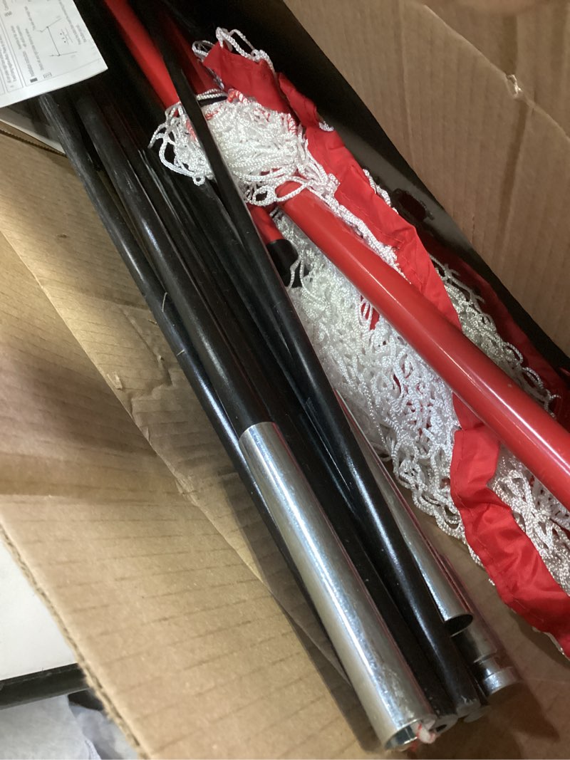 Condition photo showing As Is for Furlihong NT01 Baseball & Tennis Ball Recycling System Net, 6 x 7ft, Portable Polyester Net and Fiberglass Frame, Compatible with 681PBH 6801BH 680BH 6802BH Machines, with Carrying Bag (Net Only)