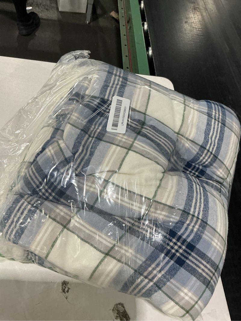 Condition photo showing Good Condition for eddie bauer - blanket, super soft reversible sherpa & brushed fleece bedding, throw blankets for couch, ideal for lounging (edgewood plaid blue) 50" x 60" edgewood plaid blue