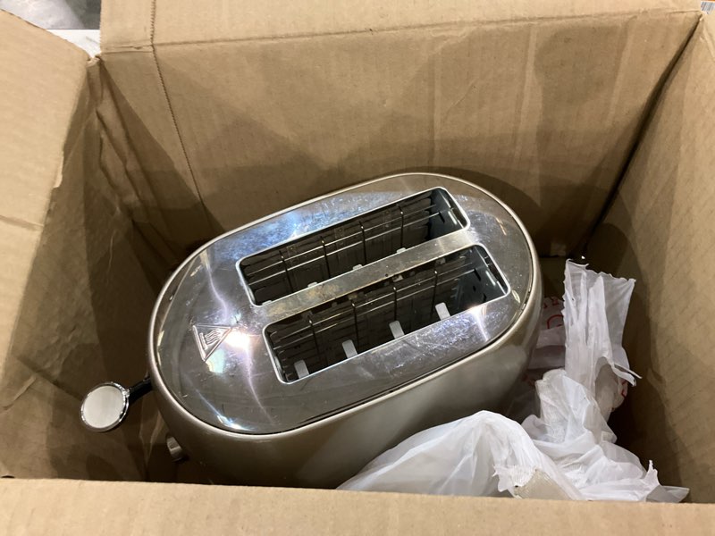 amazon basics 2 slice cool touch stainless steel toaster with 7 browning settings, extra wide slots 