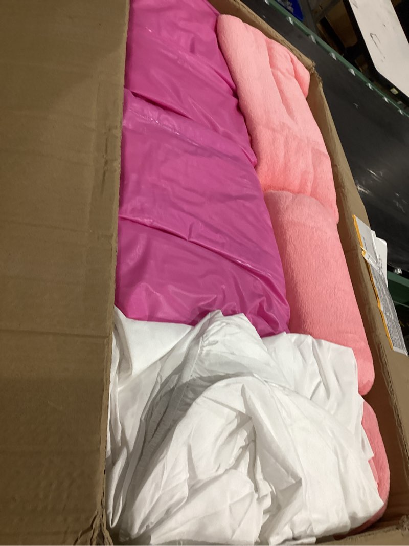 Condition photo showing Good Condition for Windyun 16Pcs Kids Slumber Party Supplies -4 Kids Air Mattress with White Fitted Sheet, Breakfast in Bed Tray and Blanket,Foldable Table Toddler Inflatable Bed for Sleepover Slumber Party Teepee Tent