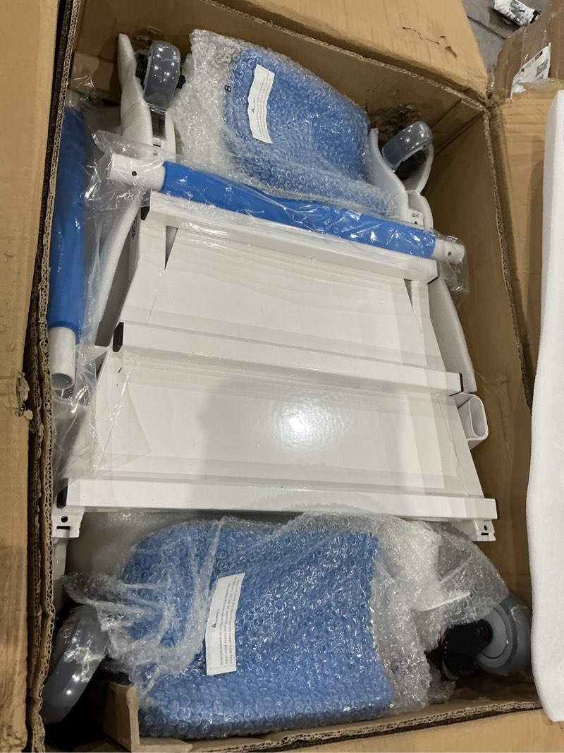 Condition photo showing New/Like New for whlicks upgraded sit to stand patient lift, one-step stand assist lift for elderly,lift assist transfer device with wheels, home care use transport chair stand assist for seniors, adults & disabled blue