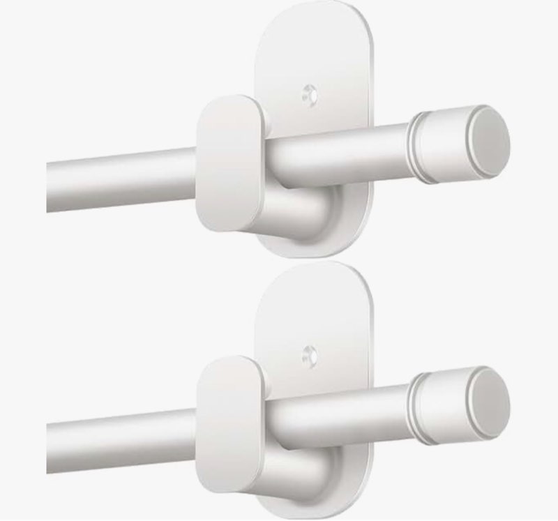 curtain rods no drilling 2 pack 32 to 86 inch, hotozon 5/8 inches no drill curtain rods for windows 