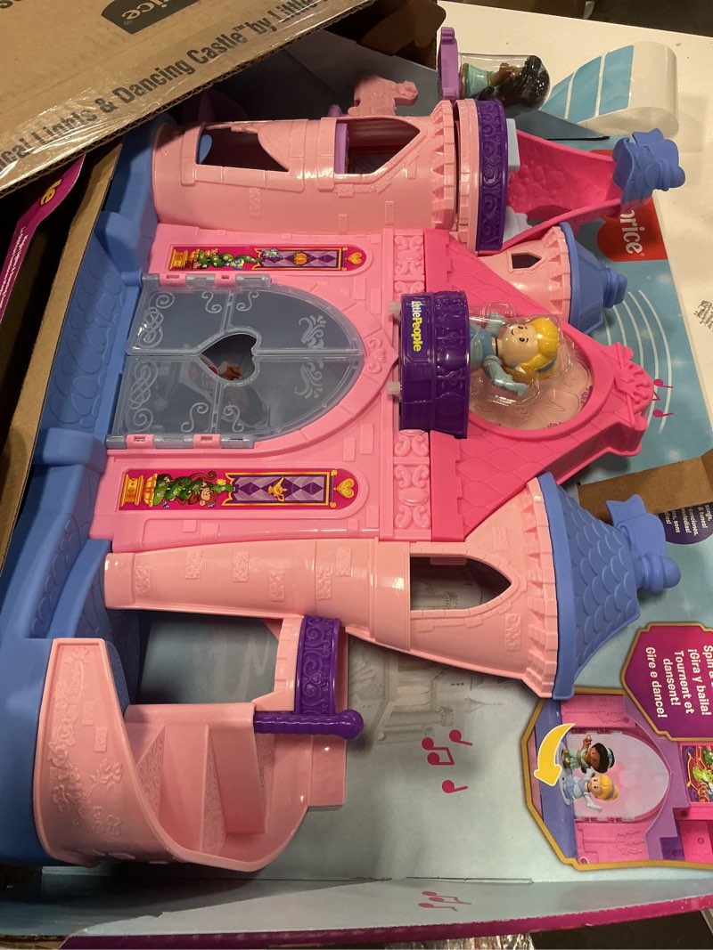Condition photo showing Good Condition for Fisher-Price Little People Toddler Toy Disney Princess Magical Lights & Dancing Castle Musical Playset for Pretend Play Ages 18+ Months