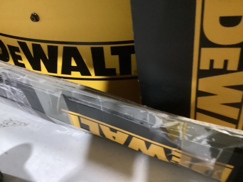 Condition photo showing As Is for dewalt dxf2490 high velocity fan, floor fans, 24 inch large electric metal rotating industrial fan with 360° adjustable tilt & large wheel, drum fans for outdoor and warehouse, yellow