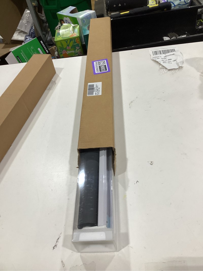 Condition photo showing New/Like New for AOSKY Cordless Roller Shades Blackout Blinds for Windows Room Darkening Rolled Up Shades with Spring System, UV Protection Window Shades Door Blinds for Home and Office (23" W x 72" H, Black) 23"W x 72"H Black