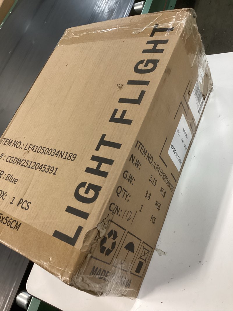 Condition photo showing New/Like New for anyzip luggage pc abs hardside lightweight suitcase with 4 universal wheels tsa lock carry-on 20 inch light blue lightblue 20" carry-on