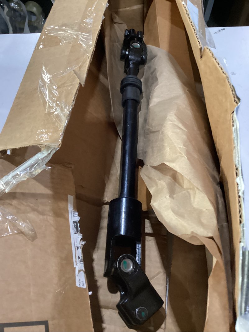 Condition photo showing As Is for lower steering intermediate column shaft compatible with jeep cherokee 1984-1994 jeep comanche 1986-1992 replace 4713943 425-284 steering shaft universal u joint assembly