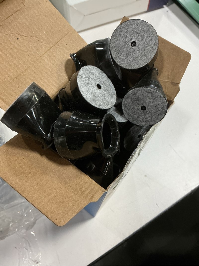 Condition photo showing Good Condition for 32 pcs chair leg protectors for hardwood floors, silicone felt furniture leg cover pad for protecting floors from scratches and noise, smooth moving, small(fit round diameter?5/16" to 1-5/16") universal small black-32pcs