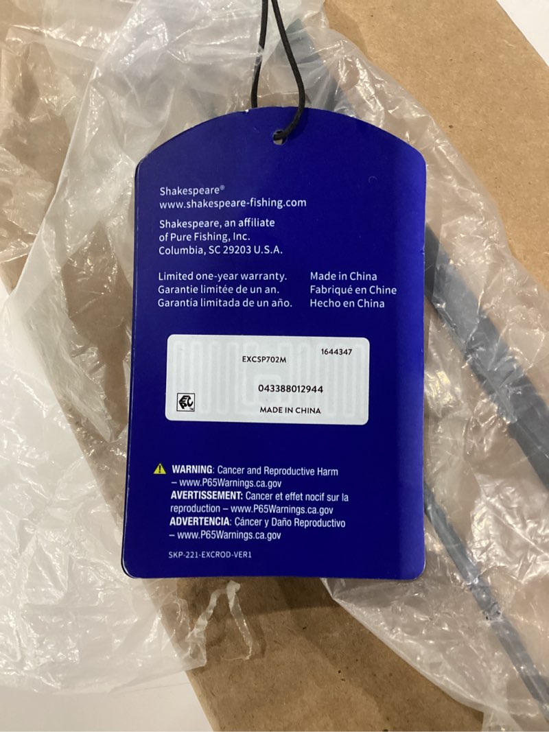 Condition photo showing As Is for Shakespeare excursion rod only