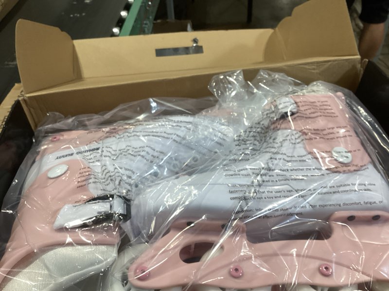 Condition photo showing Good Condition for inline skates for women girls - adult inline skates for outdoor and indoor, with durable outer shell and ankle support, abec-7 bearings, solid and comfortable pink / white us women 9
