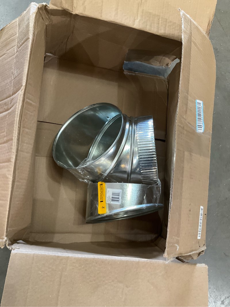 Condition photo showing Good Condition for imperial 8-in dia 90-degree galvanized elbow fitting