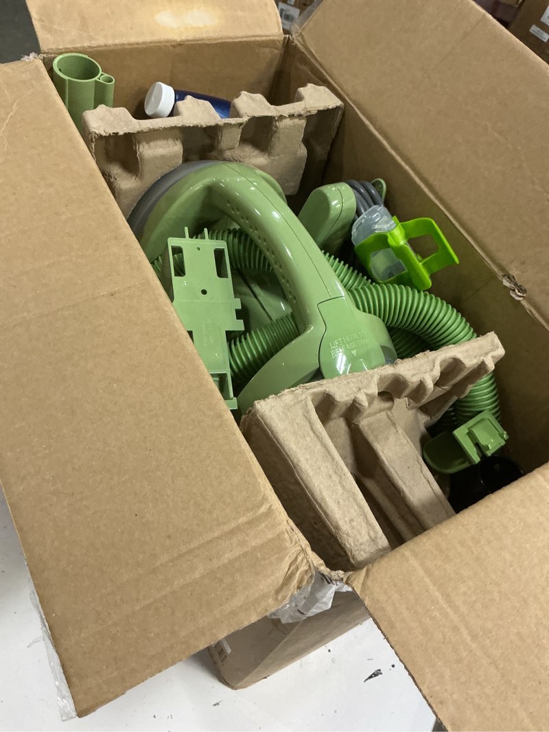 Condition photo showing Good Condition for bissell little green multi-purpose portable carpet and upholstery cleaner, car and auto detailer, with exclusive specialty tools, green, 1400b