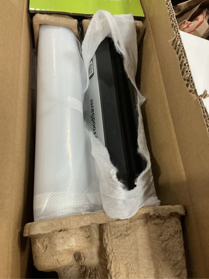 Condition photo showing As Is for foodsaver preserve vacuum sealer with special value 14 piece starter kit