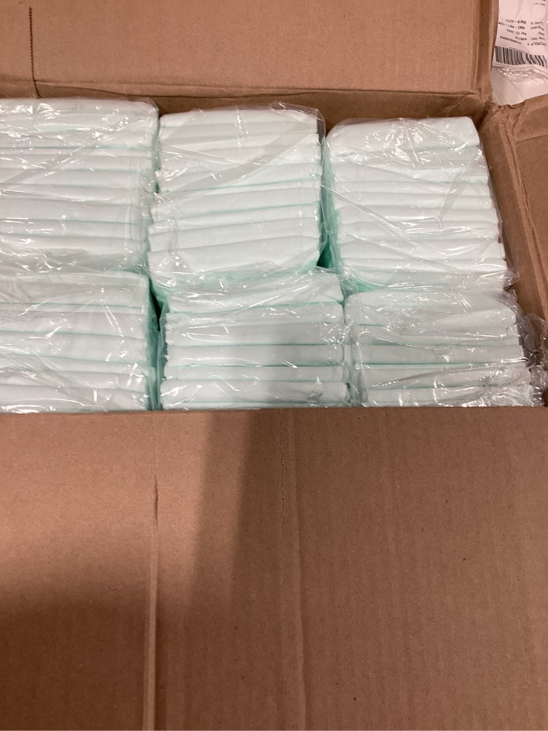 Condition photo showing New/Like New for medline heavy absorbency 23" x 36" fluff and polymer disposable underpads, 150 per case, great for protecting beds, furniture, surfaces