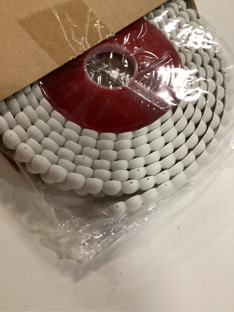 Condition photo showing Good Condition for leinuosen flexible molding trim peel and stick for walls 20ft decorative bead pearl diy wall trim for bathroom mirror frame border backsplash tile ceiling cabinet tv wall edge (white, 20ft /15 mm) 20ft /15 mm white