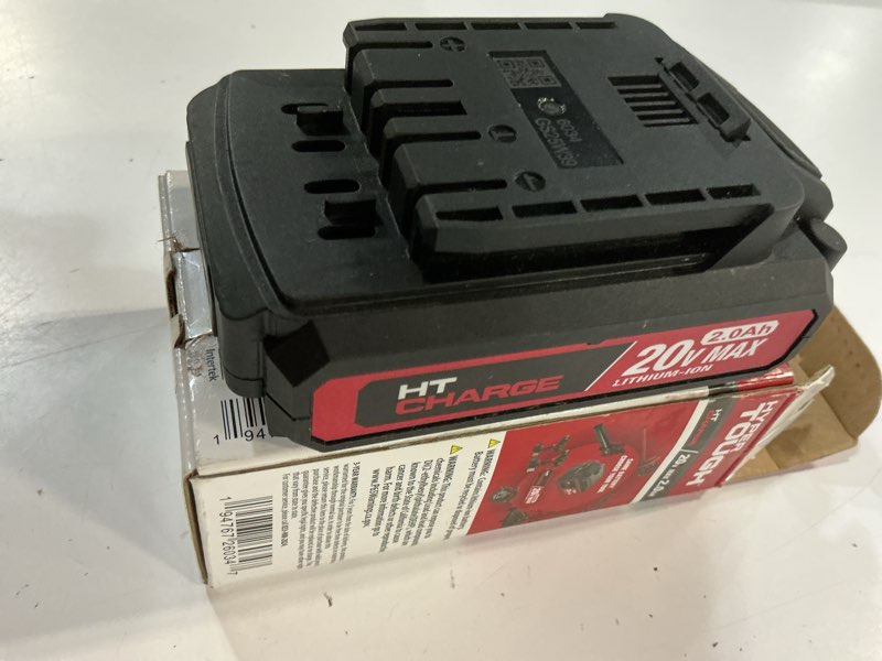 Condition photo showing Good Condition for hyper tough 20v 2.0ah rechargeable battery with usb-a and usb-c ports