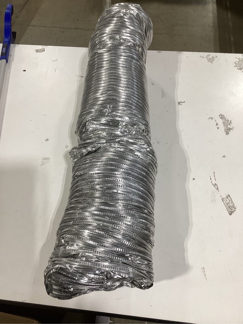 Condition photo showing Good Condition for aluminum flex 400" hi-temp flexible ventilation duct hose - 8 in. id x 5 ft.