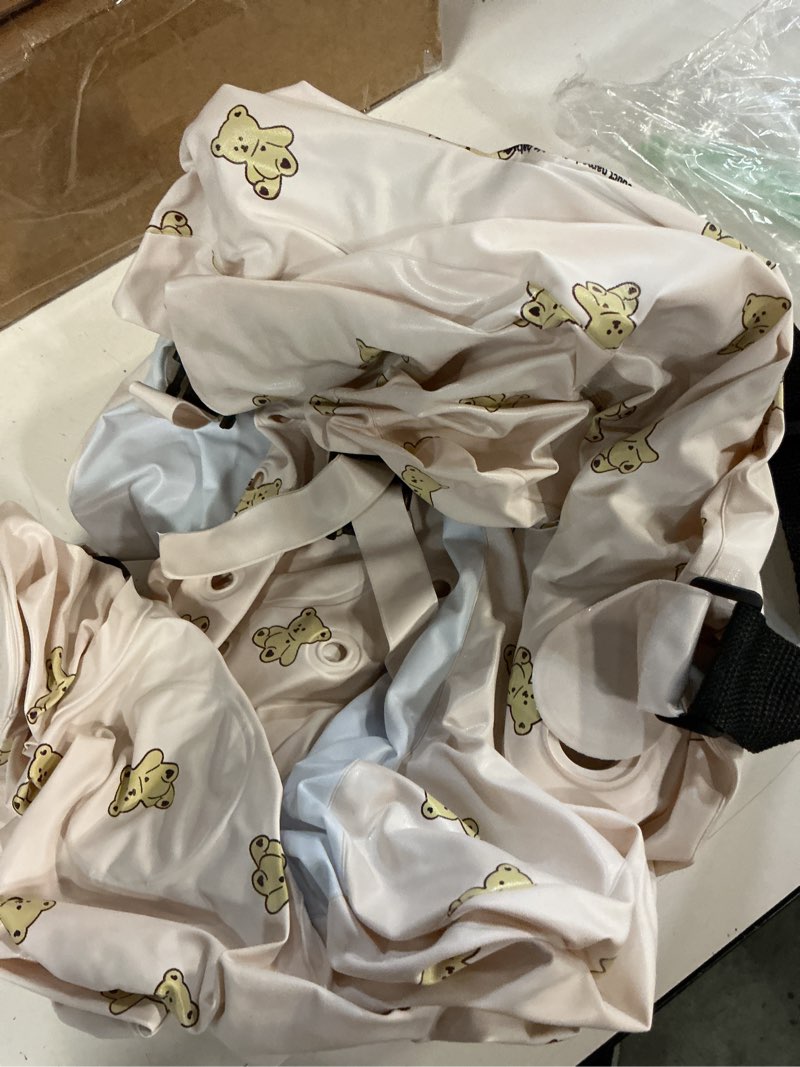 Condition photo showing New/Like New for ekepe inflatable baby seat with harness for babies 3 months & up, baby floor chair for sitting up, baby seats for infants, blow up baby chair with built in air pump - bear beige bear with harness