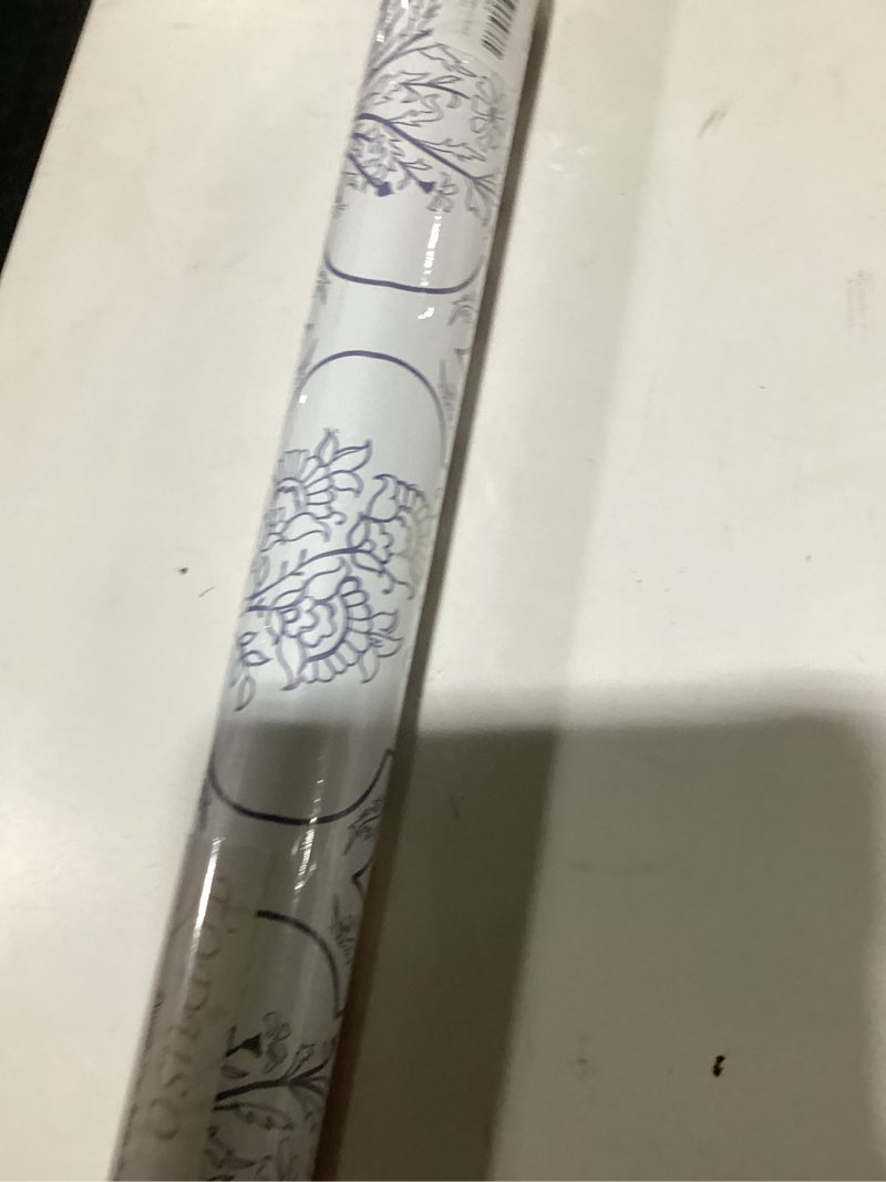 Toduso Modern Peel and Stick Wallpaper Floral Wall Paper Blue and White Contact Paper Removable Self