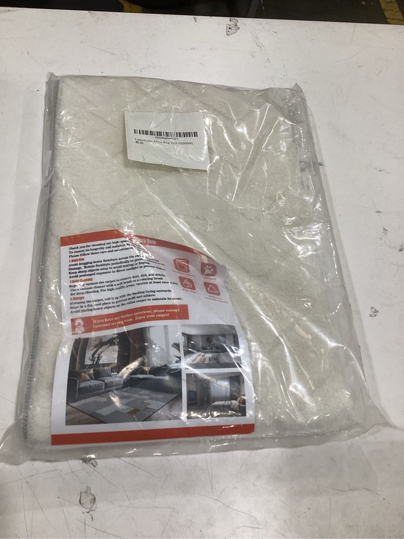 Condition photo showing New/Like New for area rug 5x8,washable area rugs with non-slip tpe backing design,fluffy soft feeling, high traffic,durable,easy to clean area rug for bedroom,living room,home office,beige beige 5' x 8' (rectangular)