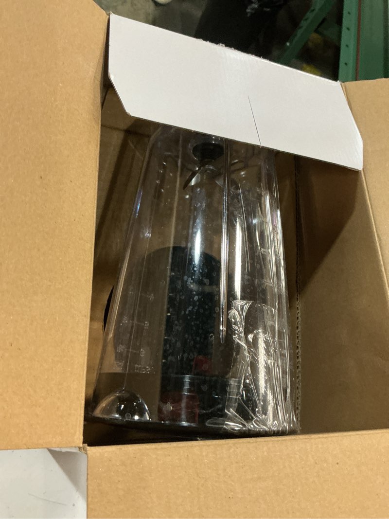 Condition photo showing As Is for mainstays 500 w 6-speed blender with 48 oz/1.5 l jar , black , new