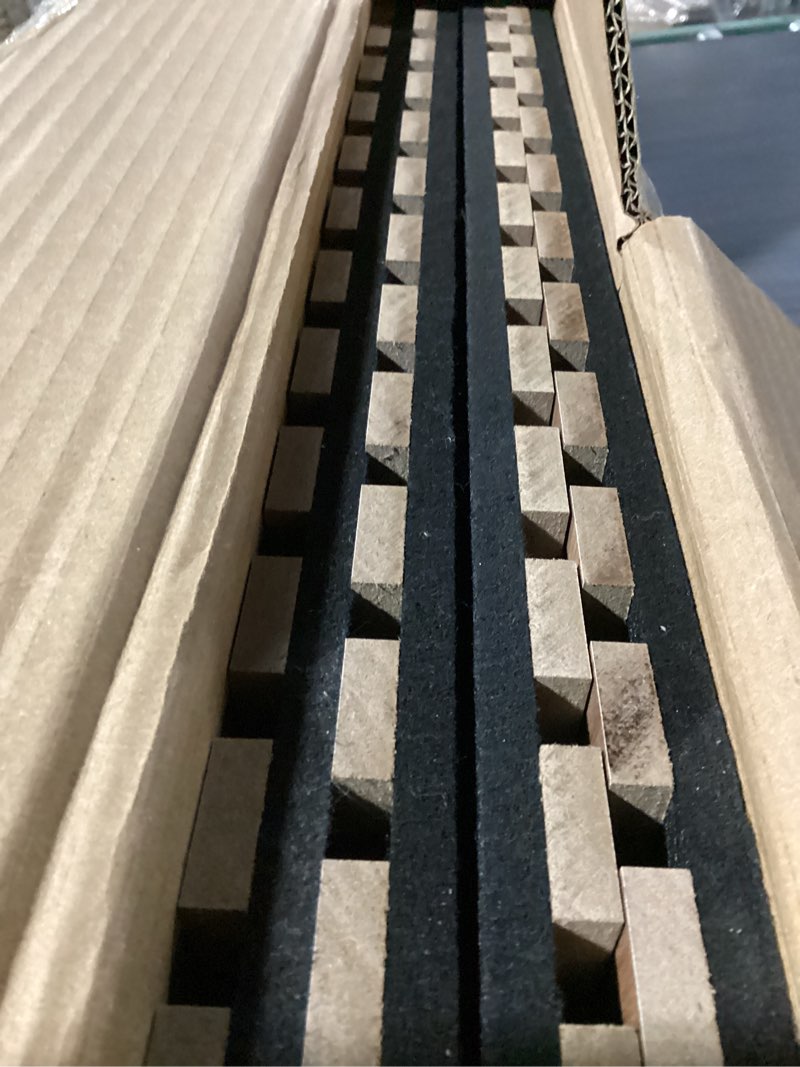Condition photo showing Good Condition for ritollo 4 pack wood panels for wall - 47.2"×23.6" wood slat acoustic panels for wall, soundproof panels, 3d fluted panels for interior wall decor (walnut) 47.2 x 23.6(4 pcs) walnut
