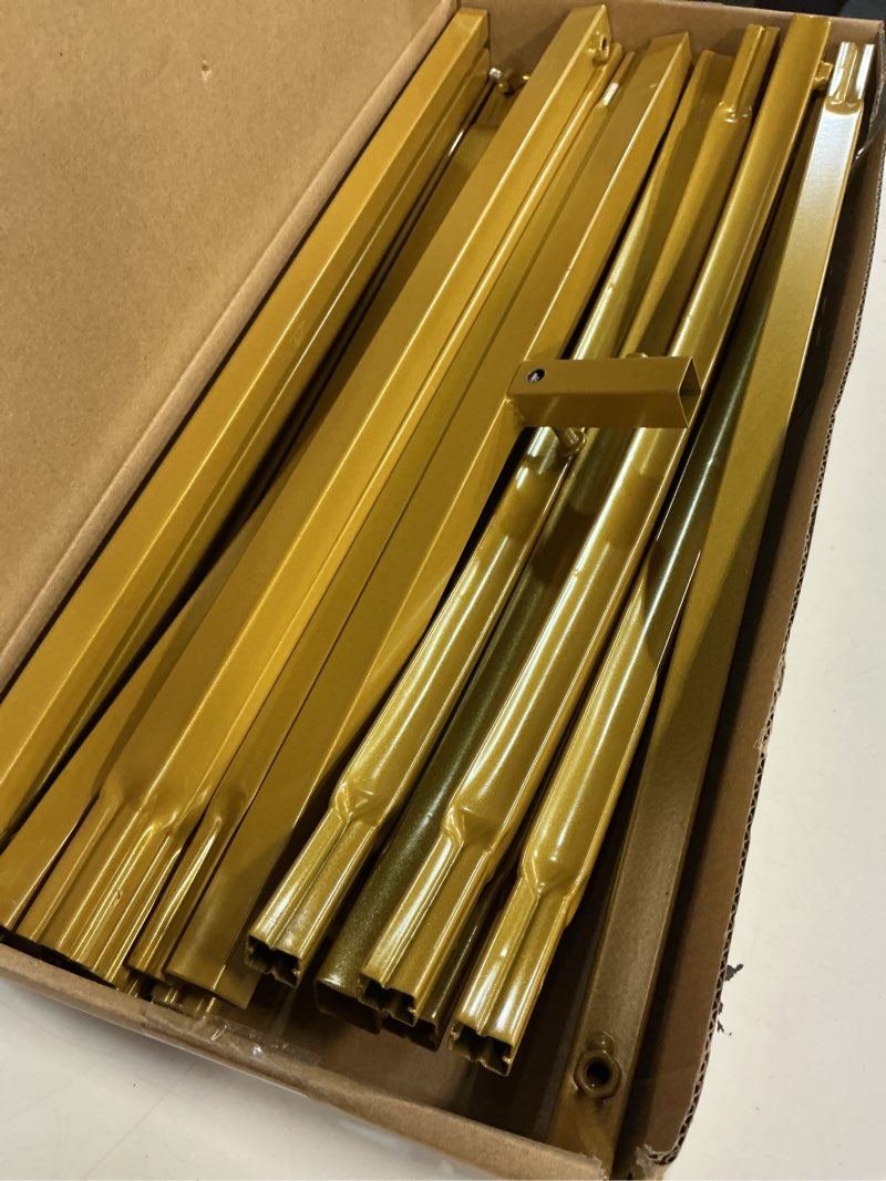 Condition photo showing Good Condition for fomcet 6ftx2.6ft metal gold wedding arch backdrop stand balloon arched frame for ceremony birthday party graduation bridal baby shower anniversary background decoration