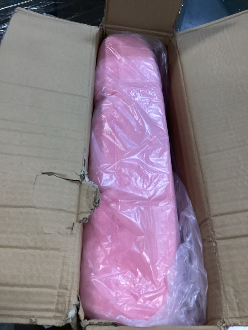 Condition photo showing Good Condition for Folding Floor Gaming Chair 14-Poistion Cushioned Adjustable Floor Lazy Sofa Chair w/Breathable Cotton & Skin-Friendly Coral Velve for Adults & Kids Perfect for Reading Gaming Meditating, Pink 1 Pink