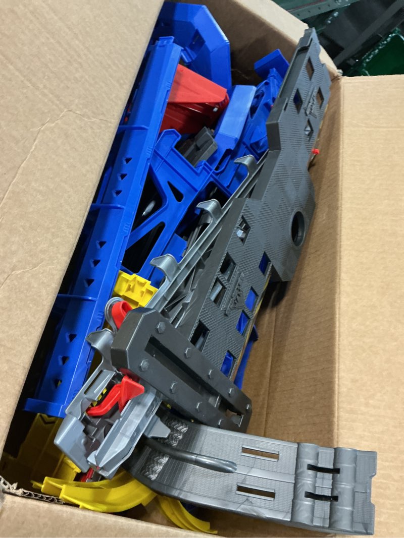 Condition photo showing As Is for Slot-Car-Race-Track-Sets for Boys Kids, Battery or Electric Race Car Track with 4 High-Speed Slot Cars, Dual Racing Game 2 Hand Controllers Circular Overpass Track, Toys Gifts for 6-8 8-12 Boys Girls Black