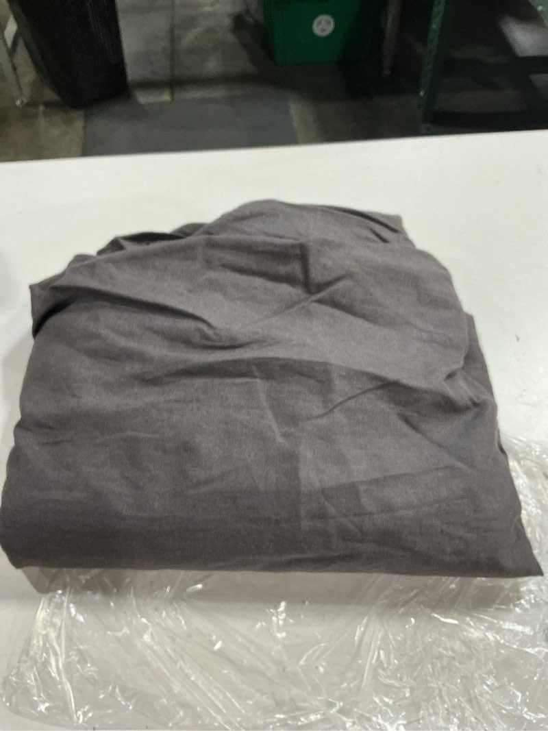 Condition photo showing As Is for quince european linen curtain grey (unknown size)